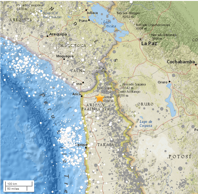 Un terremoto de magnitud 6,3 sacudió el norte de Chile