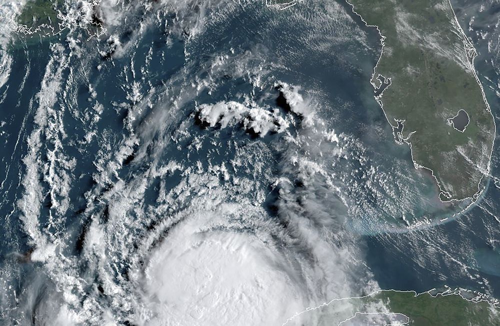 Huracán Laura en Golfo de México