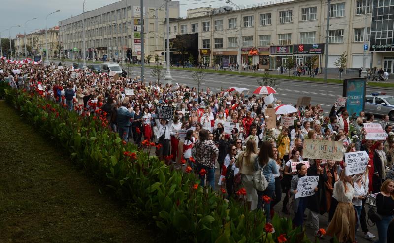 Manifestantes-Minsk