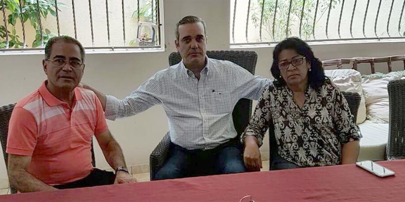 Néstor Julio Cruz Pichardo, Luis Abinader y Ana Adalgisa del Carmen Abreu Polanco