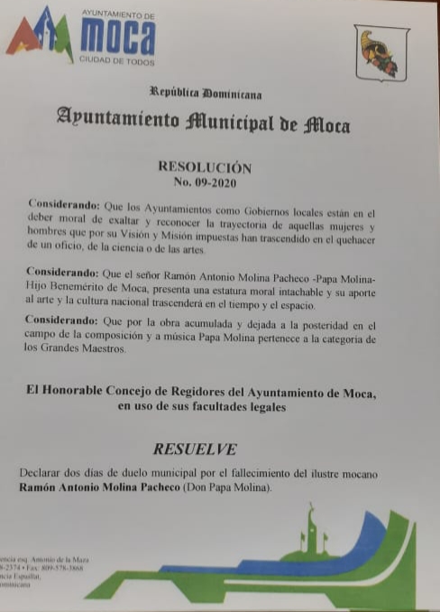 Resolución MOCA