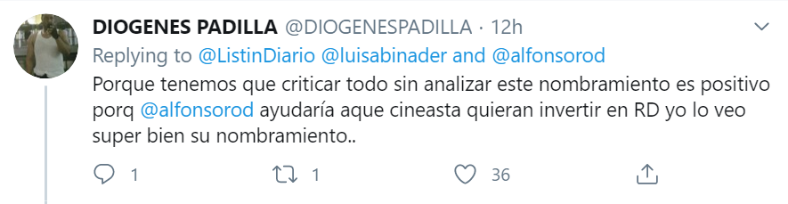 Diogenes Padilla - Comenta sobre designación de Alfonso Rodríguez