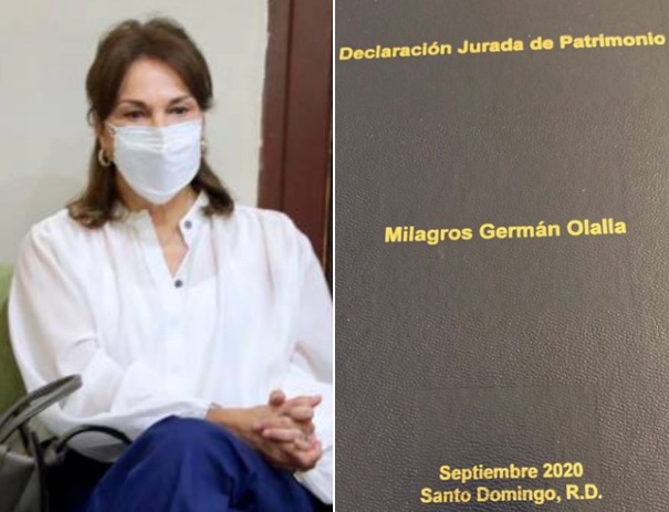 Milagros Germán, declaración jurada de bienes