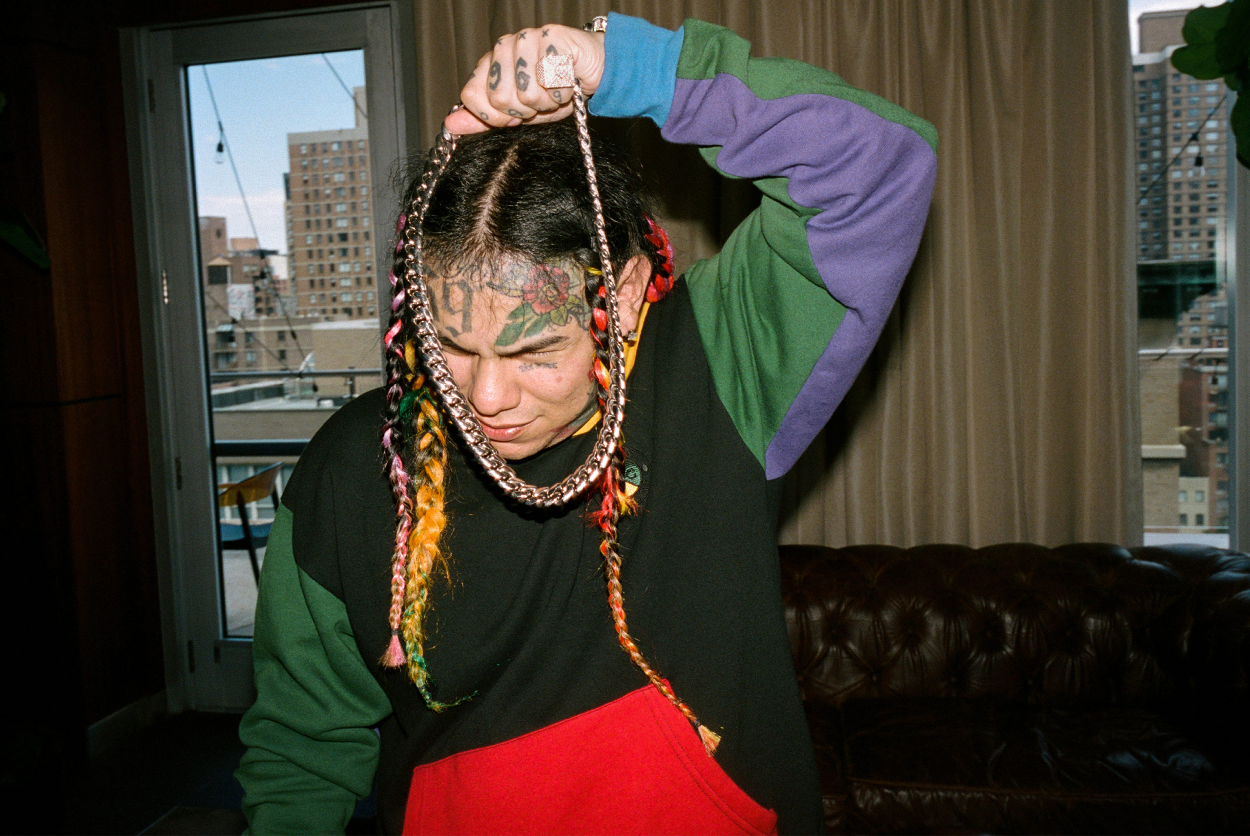 The rapper 6ix9ine, born Daniel Hernandez and also known as Tekashi69, in New York, Aug. 23, 2020. (Daniel Arnold/The New York Times)