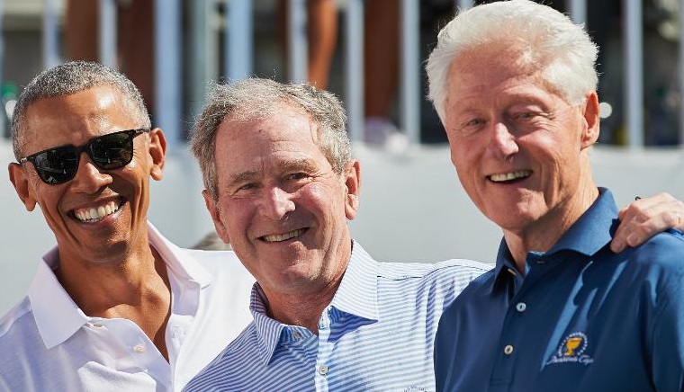 Obama, Bush y Clinton.