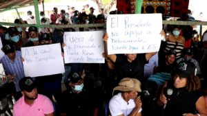 Comunitarios de Punta Rucia reclaman justicia.