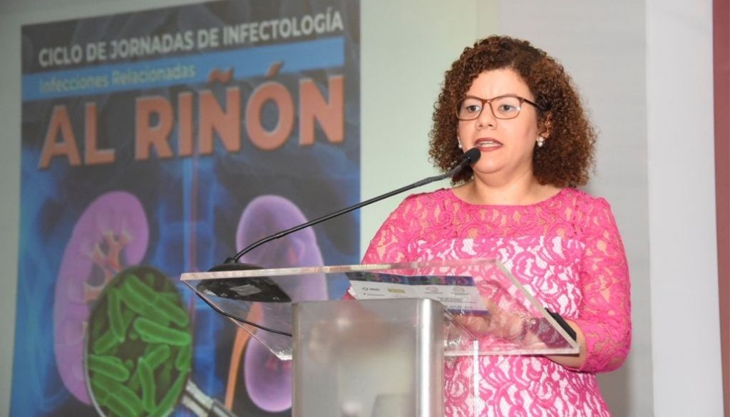Clevy Pérez, presidenta de la Sociedadd Dominicana de Infectología