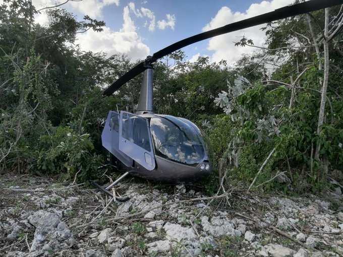 Helicóptero que aterrizó de emergencia en zona este pertenece a Helidosa