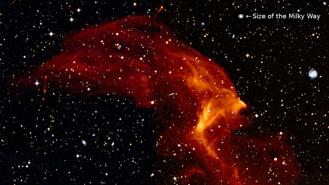 Astrónomos obtienen imagen una onda de choque cósmica