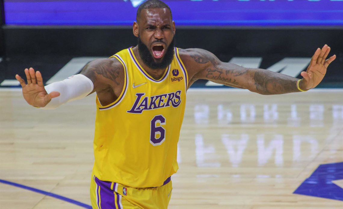 LeBron James se perderá otro partido por su tobillo; Lakers contra Utah Jazz
