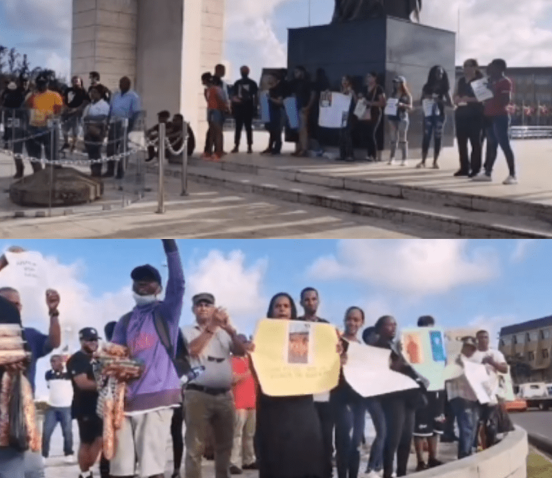 Justicia por David: Ciudadanos protestan en la Plaza de la Bandera