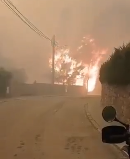 Incendio forestal en Pont de Vilomara, Barcelona, avanza sin control 