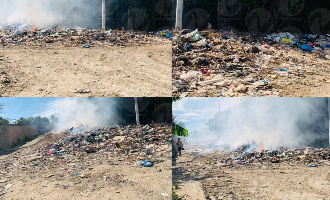 Residentes en Boca Chica denuncian vertederos improvisados y quema de basura afectan a la comunidad