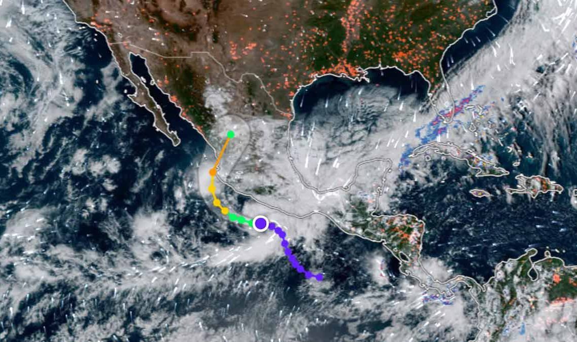 Tormenta tropical Roslyn se forma frente a costas del Pacífico de México