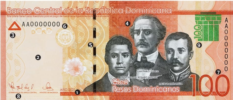 Este viernes empieza a circular un nuevo billete de RD$ 100, informa el Banco Central