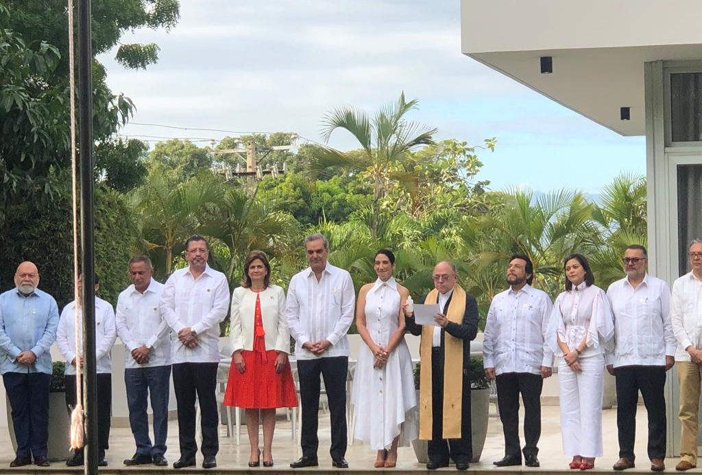 El presidente Luis Abinader ofreció un desayuno a los jefes de Estado y  de Gobierno y jefes de delegación en la casa Presidencial.      