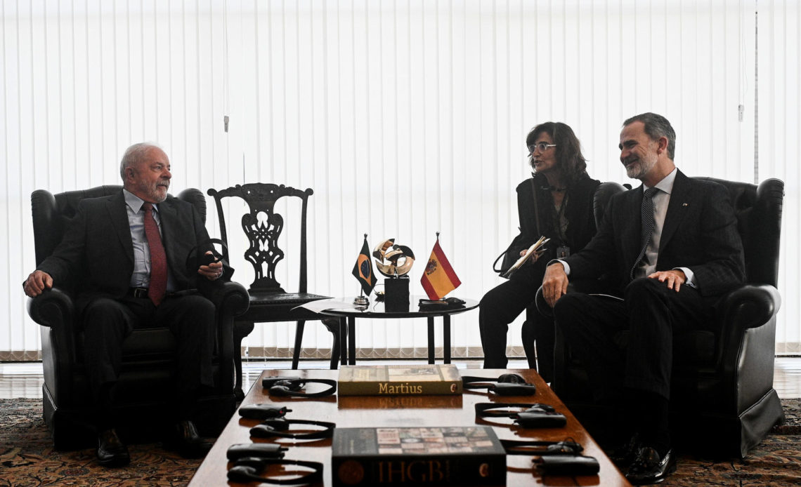 Lula y Felipe VI hablan sobre la relación bilateral, Latinoamérica y Europa