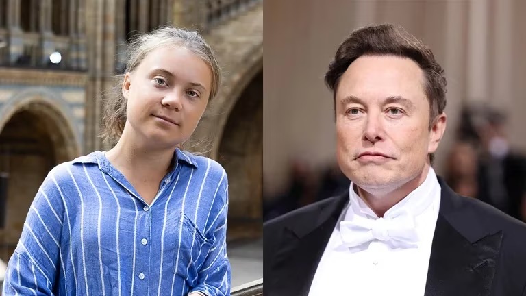 Elon Musk y Greta Thunberg