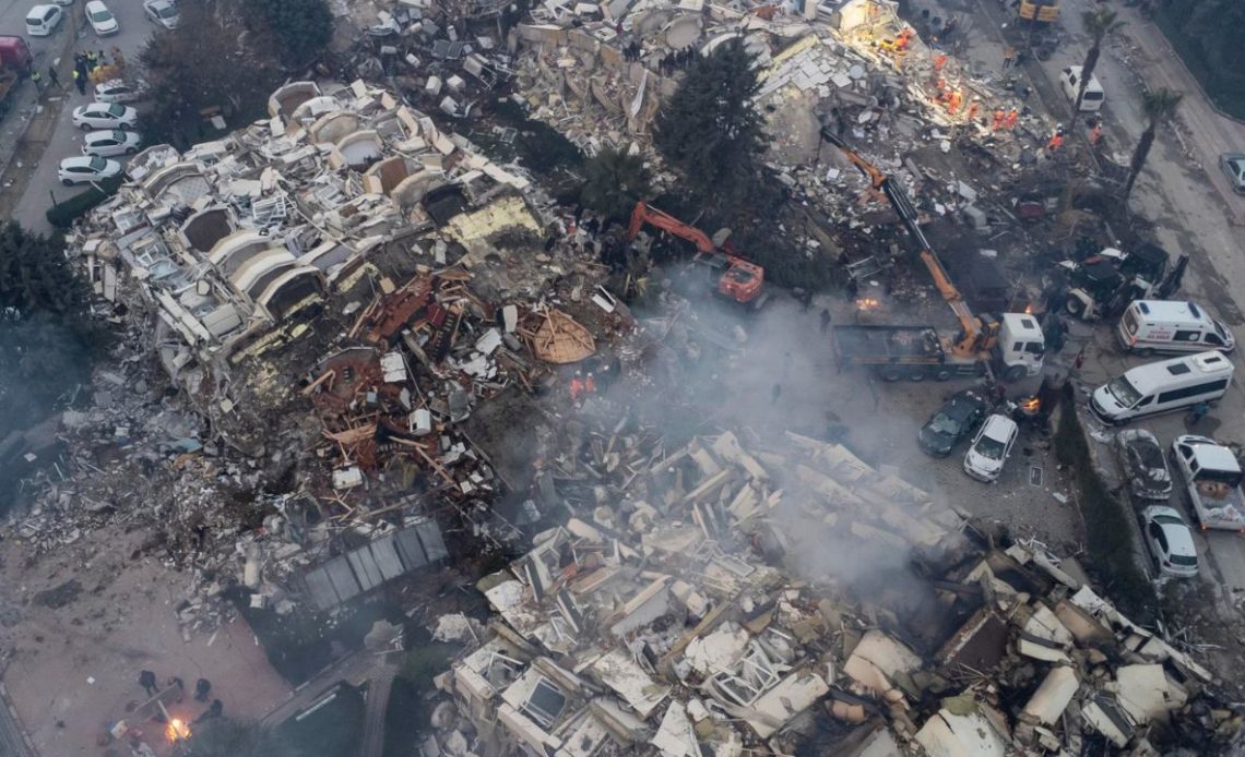 Ciudad de Antioquía, completamente destruída por terremoto en Turquía