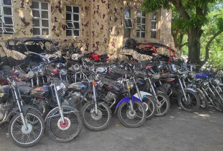 Cesfront recupera 112 motocicletas robadas y usadas para otros fines