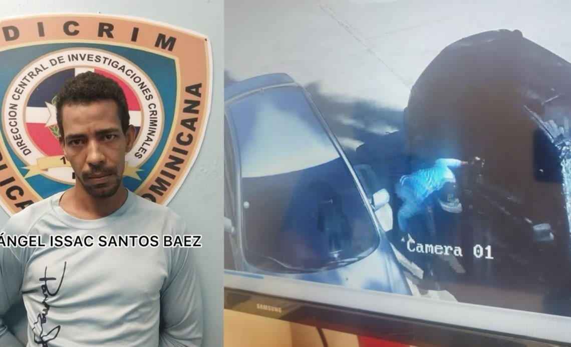 Capturan presunto delincuente por robo de baterías de vehículos y retrovisores en La Vega