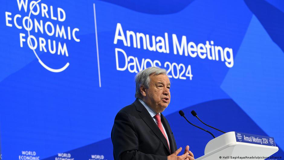 Guterres alerta en Davos sobre la “epidemia de impunidad” que evidencian las guerras de Gaza o Ucrania