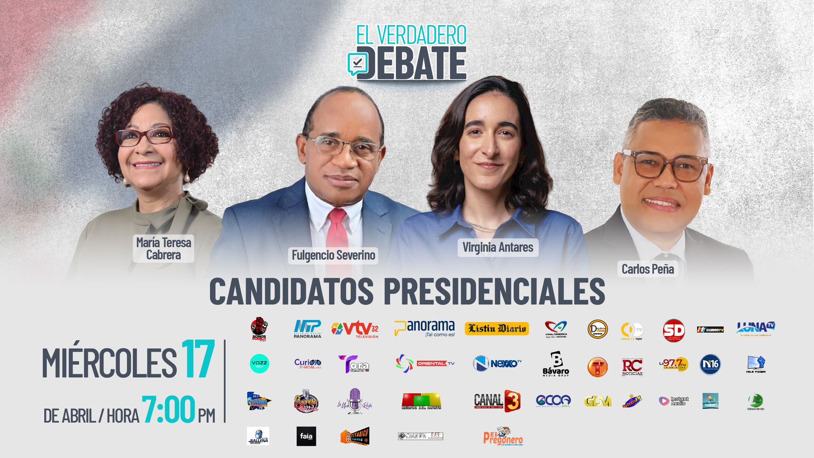 Varios medios se unen a transmisión del debate presidencial de candidatos alternativos