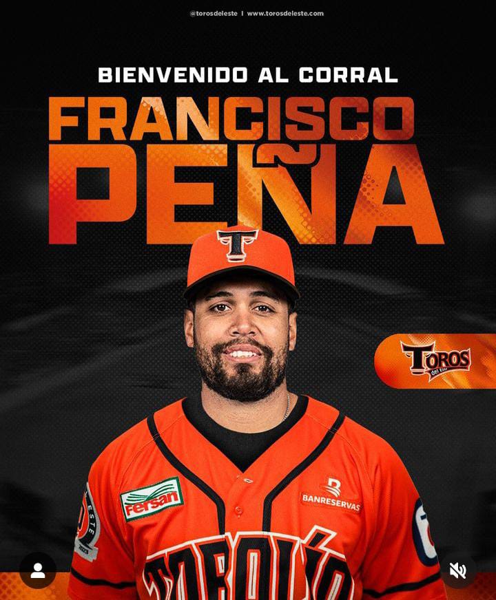 Toros del Este adquieren a Francisco Peña