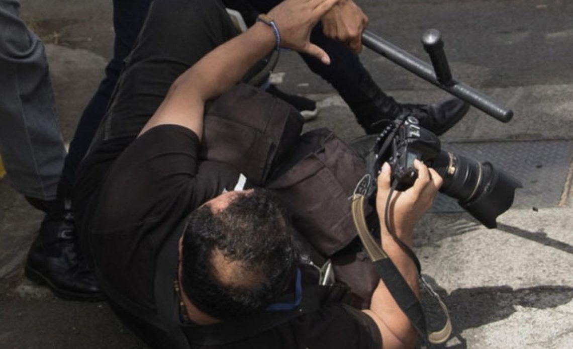 Periodistas en Nicaragua en medio de represión
