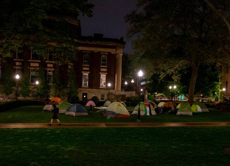 Alumnos ocupan un edificio de la Universidad de Columbia en las protestas contra la guerra en Gaza