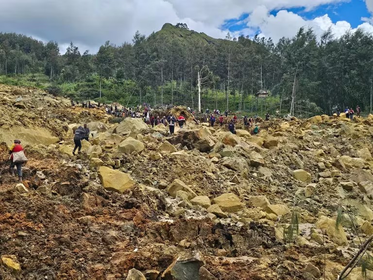 Deslizamiento de tierra en Papúa Nueva Guinea