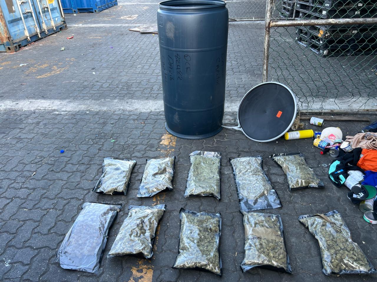 DNCD incauta 32 paquetes de marihuana en Puerto Haina