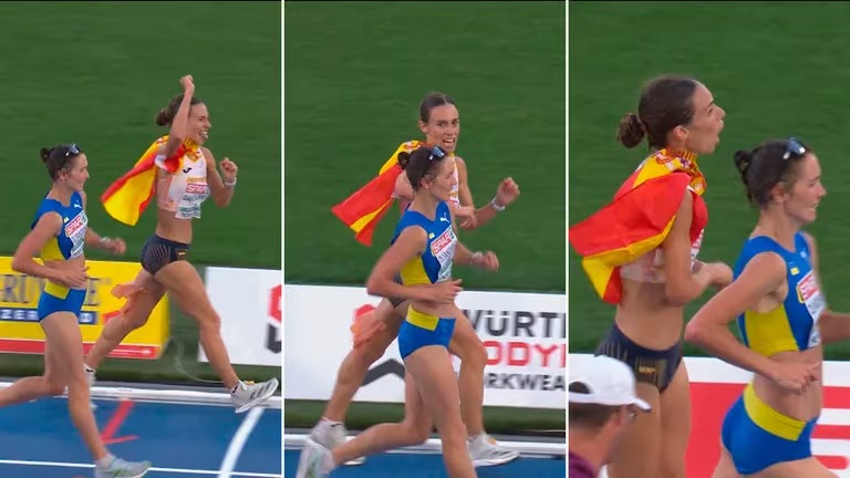 “Pensaba que ya lo tenía”: española pierde medalla a centímetros por pararse a festejar sin cruzar la meta
