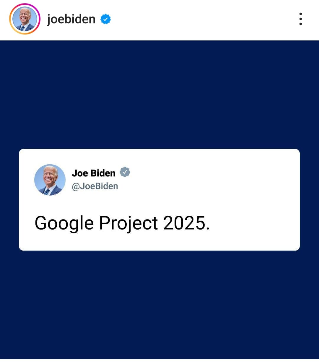 Biden manda a googlear Proyecto 2025, una iniciativa de la Heritage