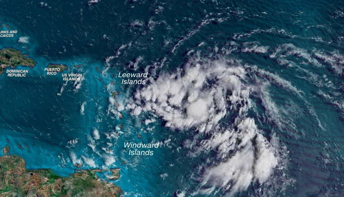 Efectos de la tormenta tropical Ernesto ya se sienten en la isla de Guadalupe