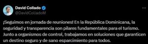 David Collado: "Trabajamos en soluciones que garanticen un destino seguro y de sano esparcimiento"