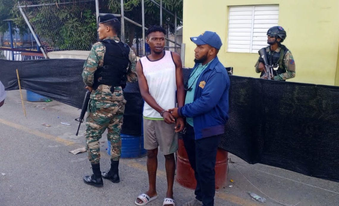 Haitiano detenido en Dajabón./