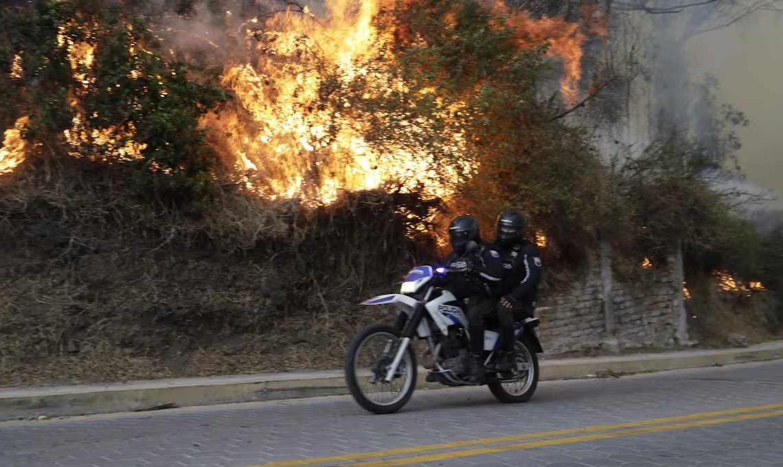 Incendio forestal Ecuador