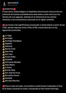 ¡Sombrilla en manos! Se esperan fuertes lluvias esta tarde y noche por efectos de una vaguada