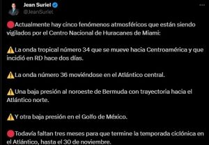 Conozca los cinco fénomenos atmosféricos que vigila el Centro Nacional de Huracanas de Miami