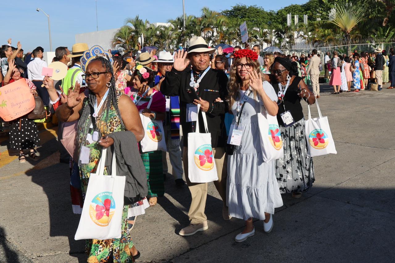 Turistas en San Souci