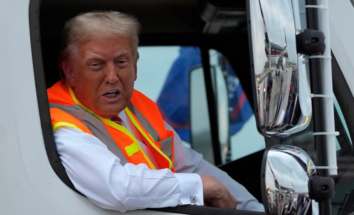 TRUMP EN CAMIÓN DE BASURA