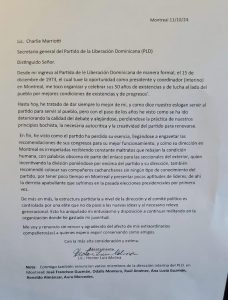 Diez miembros del PLD en el exterior renuncian a la organización