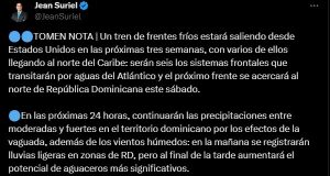 Un tren de frentes fríos transitarían por el Atlántico en próximas tres semanas