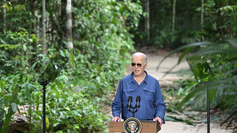 Joe Biden en la selva amazónica