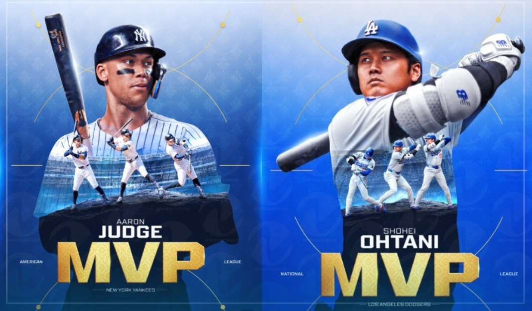 Judge y Ohtani ganan el premio Jugador Más Valioso de Grandes Ligas