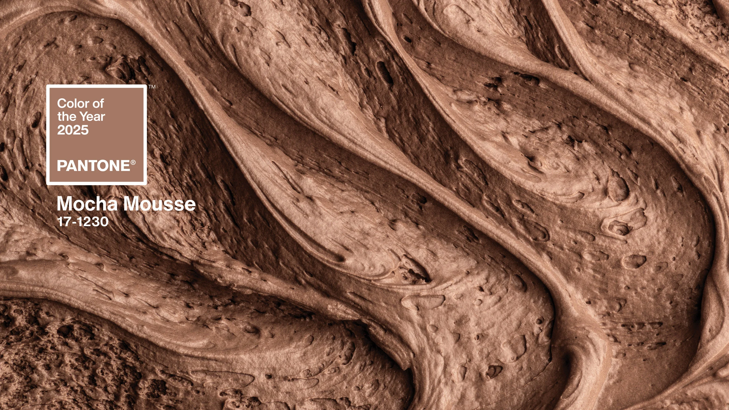 Pantone presenta el color del año 2025 Mocha Mousse N Digital