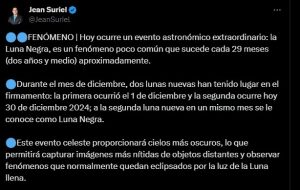 ¡Prepárate para una noche extraordinaria! Hoy ocurrirá la Luna Negra