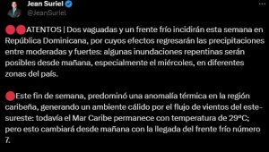 Dos vaguadas y un frente frío provocarían más aguaceros durante la semana