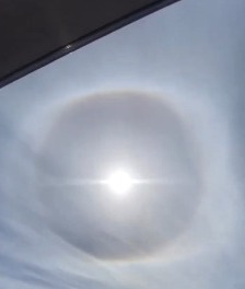 ¿Lo pudiste ver? Se formó un Halo Solar por influencia de masa de aire polar